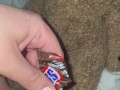 SNICKERS CHOCOLATE IN TEEN PINK PUSSY-KINKY PORN-FOOD FETISH-ARABIAN SNOWWHITE-BEST AMATEUR USA LA G