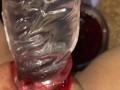 UR MOM'S RASPBERRY HOME JAM&MY TEEN PINK PUSSY&GLASS DILDO-AMATEUR-ARABIAN SNOWWHITE-LOS ANGELES G
