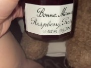 UR MOM'S RASPBERRY HOME JAM&MY TEEN PINK PUSSY&GLASS DILDO-AMATEUR-ARABIAN SNOWWHITE-LOS ANGELES G