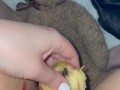 PEACH IN TEEN PUSSY-AMATEUR-SAUDI-ARABIAN SNOWWHITE-FEMALE KINKY FRUIT MASTURBATION-FOOD PORN-USA LA