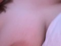 Horny blonde girl plays with her vibrator but fails to cum