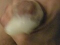 Big white cock shoots big load cum into condom