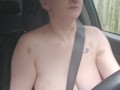Driving naked and pissing