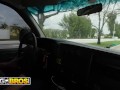 BANGBROS - Explicit Kait Flashes Her Small Tits In The Bang Bus, Then Sucks Tony's Big Dick