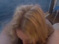 Blonde slut pov BlowJob on A Cruise Ship