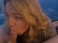Blonde slut pov BlowJob on A Cruise Ship