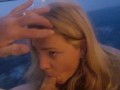 Blonde slut pov BlowJob on A Cruise Ship