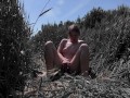 Quick orgasm in the field. Female public masturbation in the forest. Almost got caught jerking off