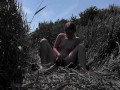 Quick orgasm in the field. Female public masturbation in the forest. Almost got caught jerking off