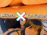 Yor Forger x Mikasa cosplay which one is the naughtiest one in your opinion??