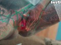 Hard ANAL fuck for Tattooed Girl - Balls Deep Assfuck for Goth Slut - ATM, Facial
