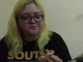 Amputee eats burger