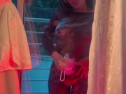 I undress on my balcony when I'm really horny