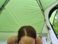 POV Morning Tent Sex and Camping with ME!