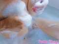 Big Natural Tits Hairy Pussy & Hairy Armpits In The Bath - MILF