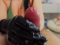 Oiled-Up Latex Gloves Handjob in Bikini – Fetish Massage POV