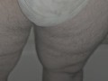 Making a mess in my diaper and enjoying it