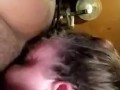 Bbw milf makes BBC cream pie my throat in sloppy face fucking session