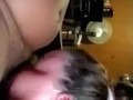 Bbw milf makes BBC cream pie my throat in sloppy face fucking session