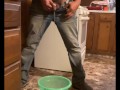 Desperately need to piss while cooking supper (holding my piss until I couldn’t , I piss in bucket)