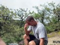 HUNT4K. A bike ride ended up as a perfect outdoor deepthroat and sex