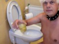 Latvian faggot Armands Lusis is now a toilet slave and drinks his own piss