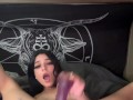 Goth Romanian Slut makes a creamy mess after fucking herself💦
