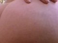Big ass girl masturbating solo in the woods