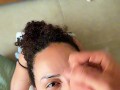 I SWALLOW EVERY DROP - Brunette Nasty Latina Deepthroat POV!