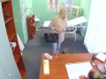 Busty Blonde Needs Help in the Doctors Toilet - Fake Hospital