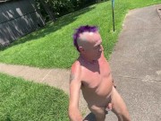 Exploring an old tobacco barn naked