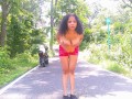 EBONY PUBLIC COSPLAY SOLO FEMALE SUMMER DAY HOT SUBMISSIVE MILF