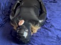 Latex vagina mask cum. Full rubber.