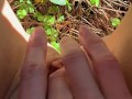 Up Close In The Woods: Watch My Hairy Pussy While I Masturbate Just For You