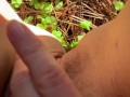 Up Close In The Woods: Watch My Hairy Pussy While I Masturbate Just For You
