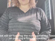 nude modeling figure drawing class with Luci