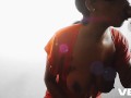BLINDFOLD BLOWJOB BIG DICK SUCK COSPLAY PEACH DRESS SLIM SKINNY