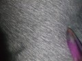 Cumming in Grey yoga pants