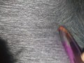 Cumming in Grey yoga pants