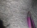 Cumming in Grey yoga pants