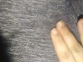 Cumming in Grey yoga pants
