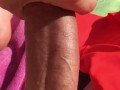 Huge Cumshot in the Sun 