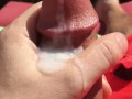 Huge Cumshot in the Sun 