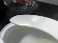 Fingering My Asshole While I Piss In The Movie Theatre Restroom