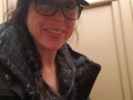 Nerdy Faery's Power Piss MESS At The Urinal