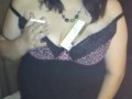 Smoking big titts slut smoking and sucking on skyprivate