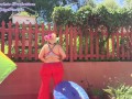 April Flowers and Red Spandex - PREVIEW