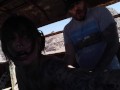 Porn inside an abandoned Bus in DESERT -Amateur Porn Vlog 2