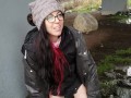 Trashy Chick Pisses Under The Bridge