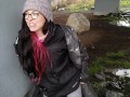 Trashy Chick Pisses Under The Bridge